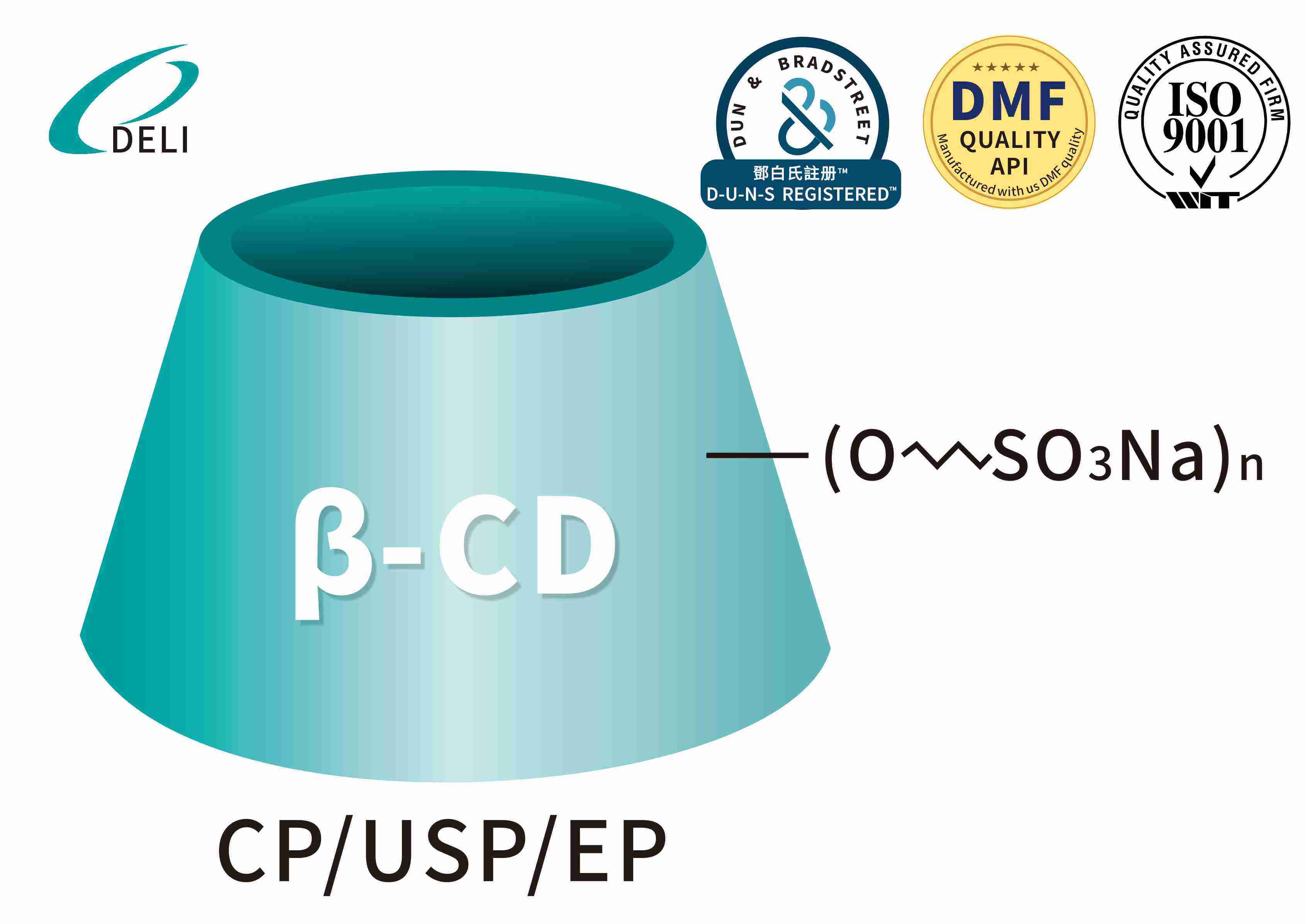 Betadex सल्फोब्युटिल ईथर सोडियम USP 99%